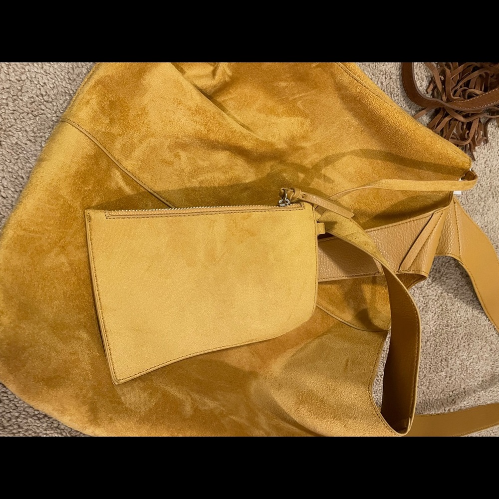 Mustard hobo bag